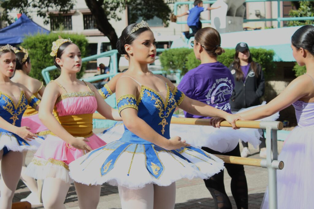 Las bailarinas portaron tutus románticos y de plato.
